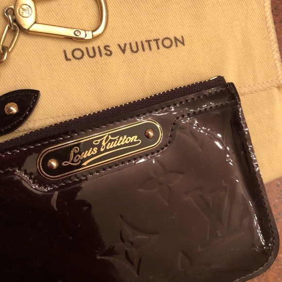 Louis Vuitton Handbags - Louis Vuitton  wine Red Key Chain Purse Wallet